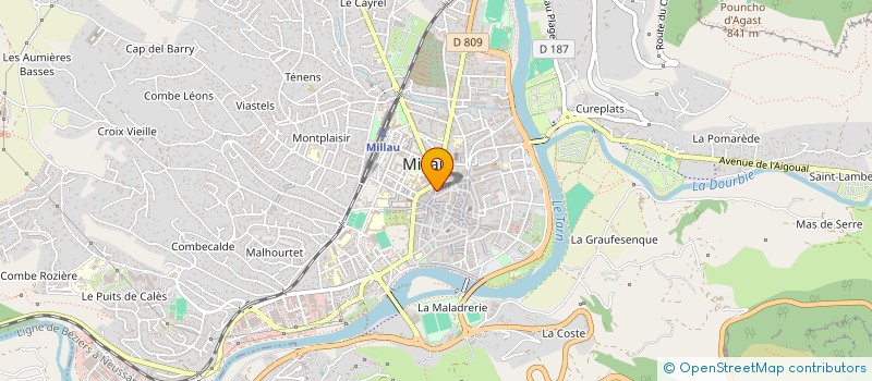 localisation de l'entreprise IB LABO  SAINT-GEORGES-DE-LUZENCON