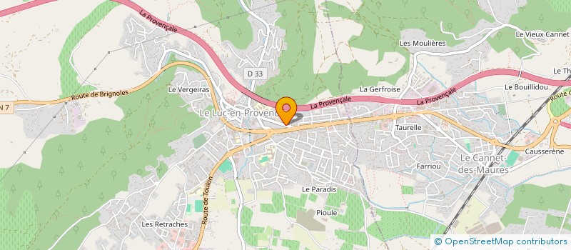 localisation de l'entreprise IB LE LUC  LE LUC