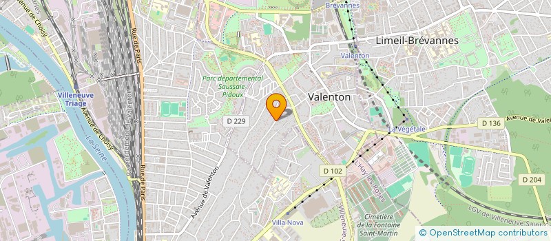 localisation de l'entreprise IB MIROITERIE à VALENTON