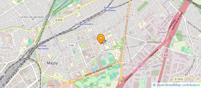 localisation de l'entreprise IB SERVICE  MASSY