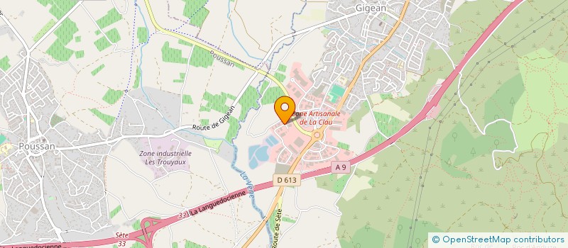 localisation de l'entreprise IB SPORTS  GIGEAN