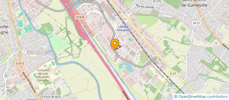 localisation de l'entreprise IB SUD OUEST à LABEGE