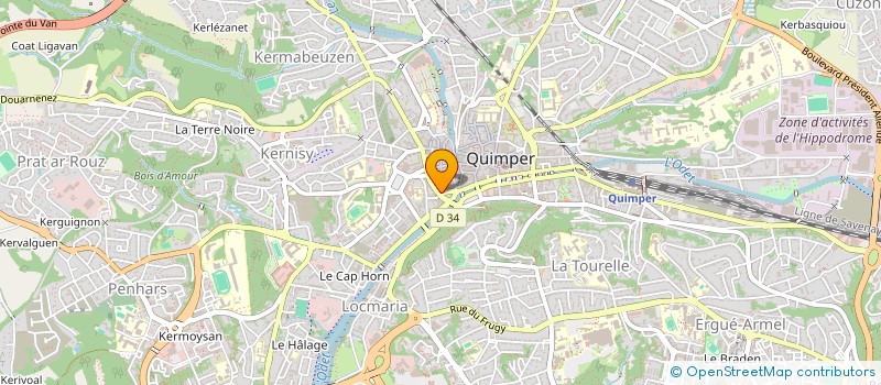 localisation de l'entreprise IB TRANSACTIONS à QUIMPER