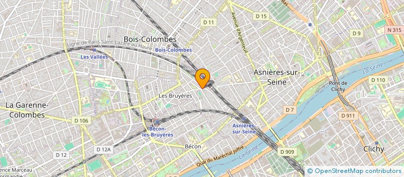 localisation de l'entreprise IB TRANSPORT  ASNIERES-SUR-SEINE