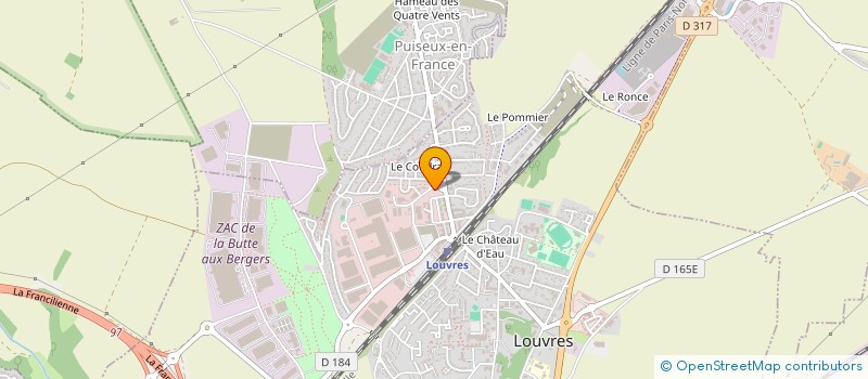 localisation de l'entreprise IB VTC  LOUVRES