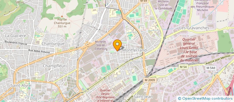 localisation de l'entreprise IB2A à CLERMONT-FERRAND