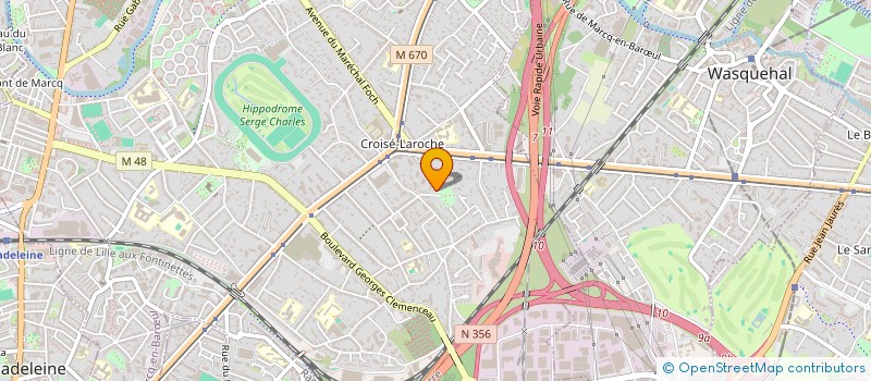 localisation de l'entreprise IB4D à MARCQ-EN-BARŒUL