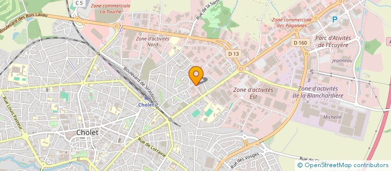 localisation de l'entreprise IBA à CHOLET
