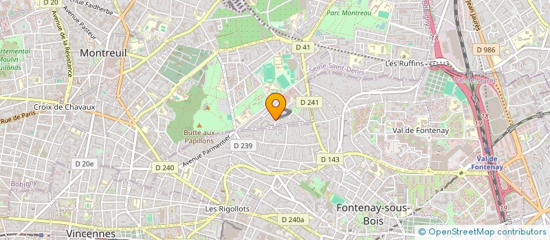 localisation de l'entreprise IBA BAT à MONTREUIL