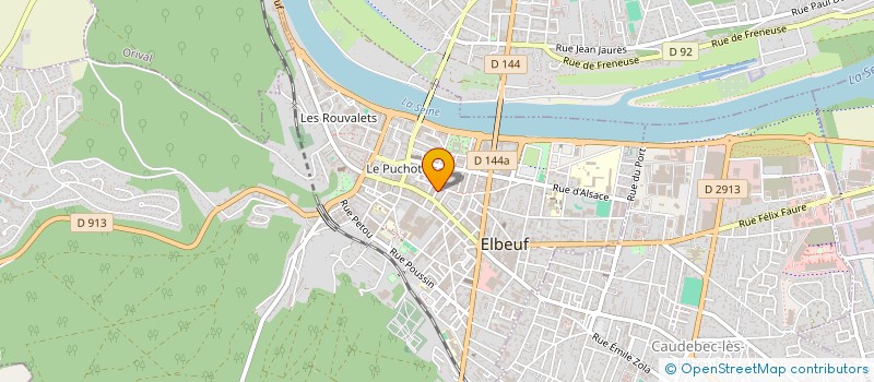 localisation de l'entreprise IBA INTERIM NORD OUEST à ELBEUF