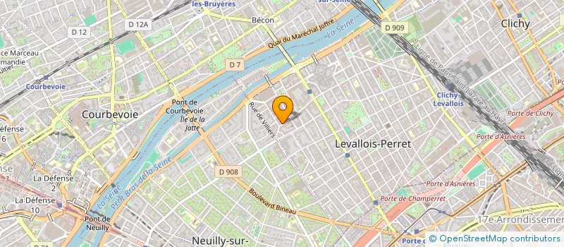 localisation de l'entreprise IBA INVEST à LEVALLOIS-PERRET