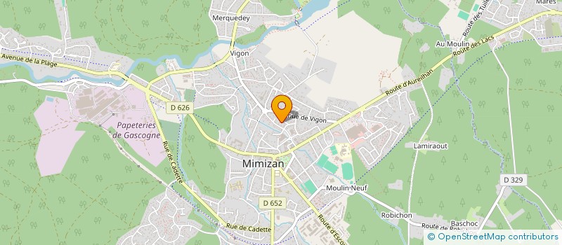 localisation de l'entreprise IBAIAREN ONDOAN  MIMIZAN
