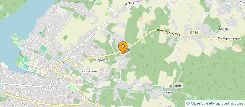 localisation de l'entreprise IBANEZ  SOUSTONS