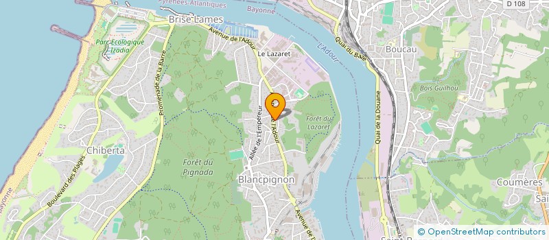 localisation de l'entreprise IBARLOSA à ANGLET