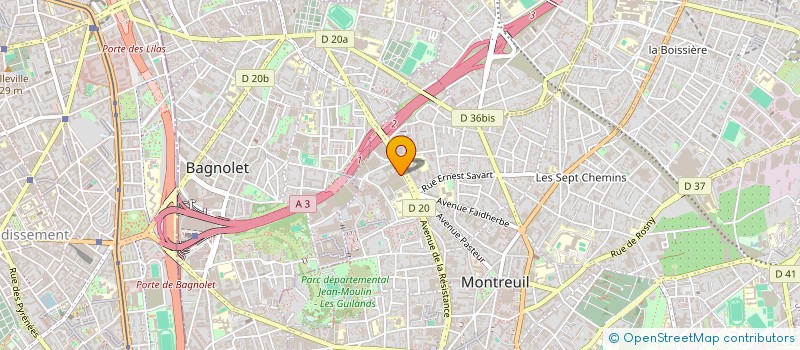 localisation de l'entreprise IBAS à MONTREUIL