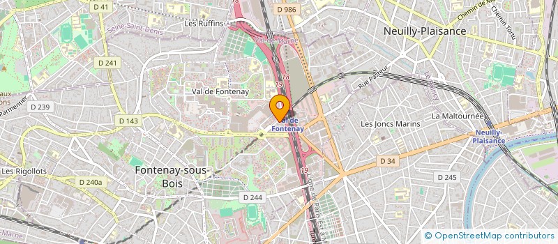 localisation de l'entreprise IBAT à FONTENAY-SOUS-BOIS
