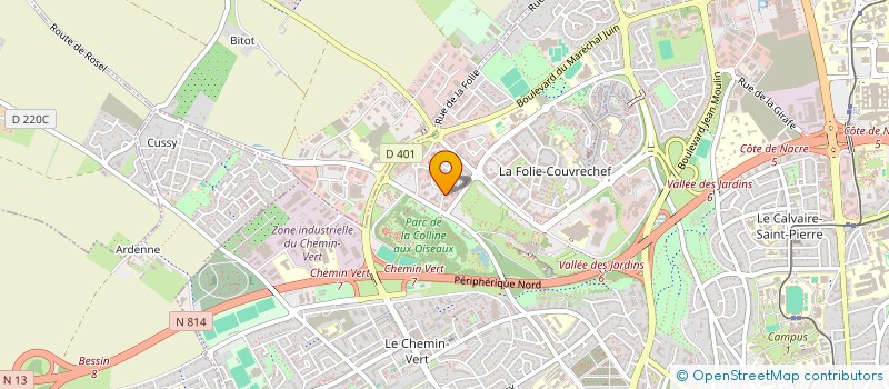 localisation de l'entreprise IBATEC (INGENIERIE BATIMENT TECHNIQUE) à CAEN