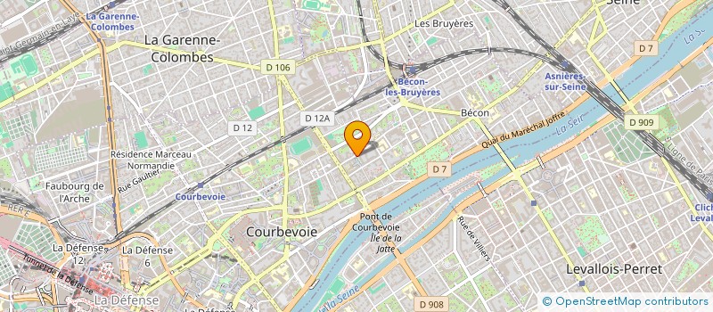 localisation de l'entreprise IBC à COURBEVOIE