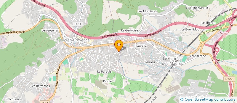 localisation de l'entreprise IBC 83/06  LE LUC