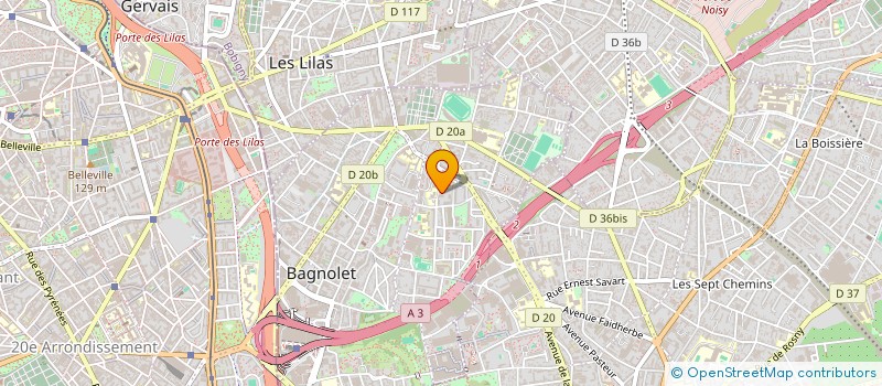 localisation de l'entreprise IBC à BAGNOLET