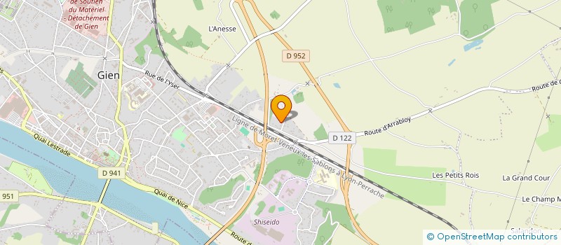 localisation de l'entreprise IBC  GIEN