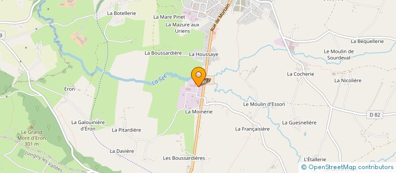 localisation de l'entreprise IBC MP 50 à SOURDEVAL