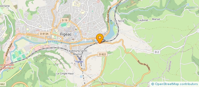 localisation de l'entreprise IBCK SANIERES  FIGEAC