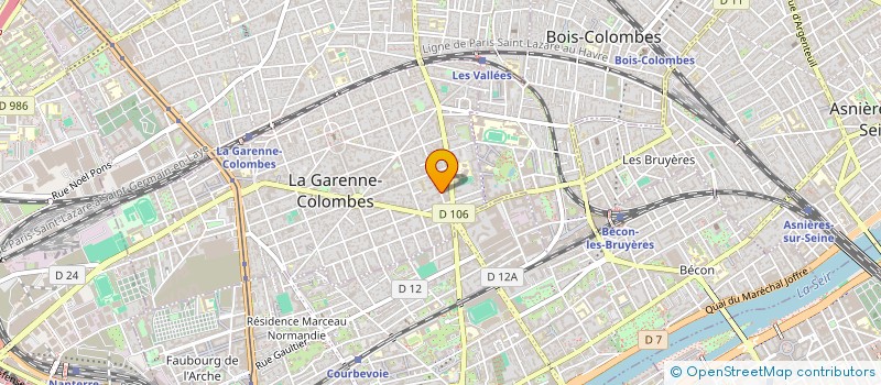 localisation de l'entreprise IBCOM CONSULTING à LA GARENNE-COLOMBES