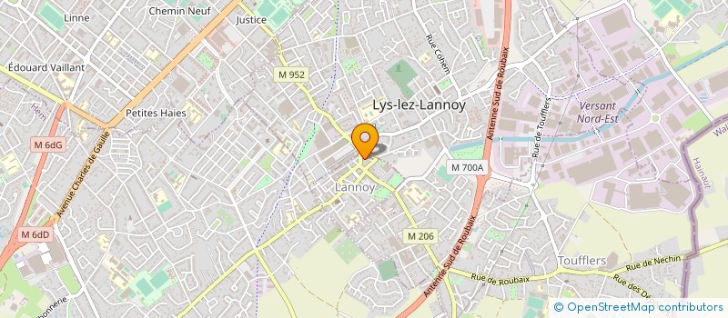 localisation de l'entreprise IBD ENERGIE à LANNOY