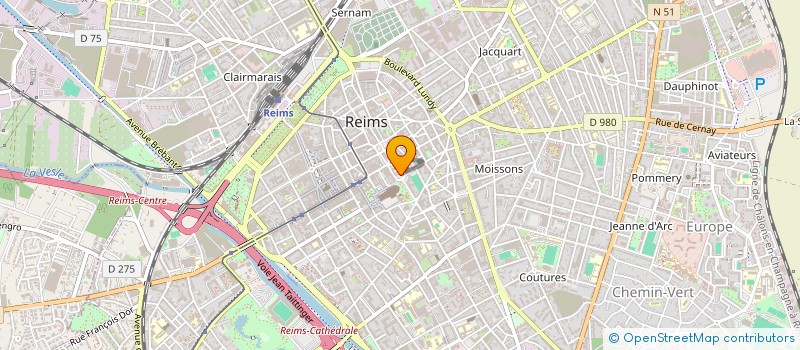 localisation de l'entreprise IBE  REIMS