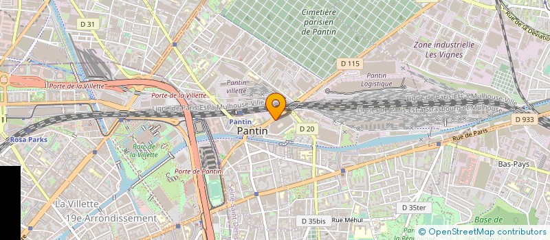 localisation de l'entreprise IBECS à PANTIN