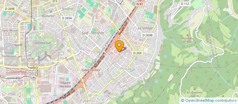 localisation de l'entreprise IBELEC  SAINT-MARTIN-D'HERES