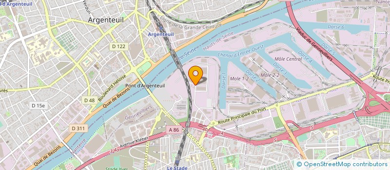 localisation de l'entreprise IBERFRANCE à GENNEVILLIERS