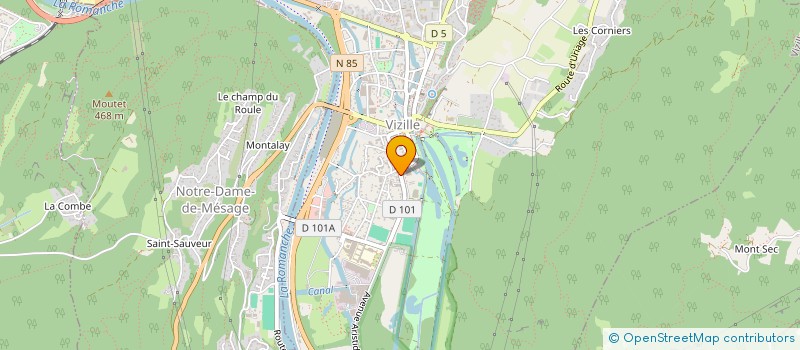 localisation de l'entreprise IBERI S  VIZILLE