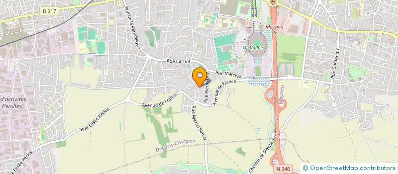 localisation de l'entreprise IBERIPACK  DECINES-CHARPIEU