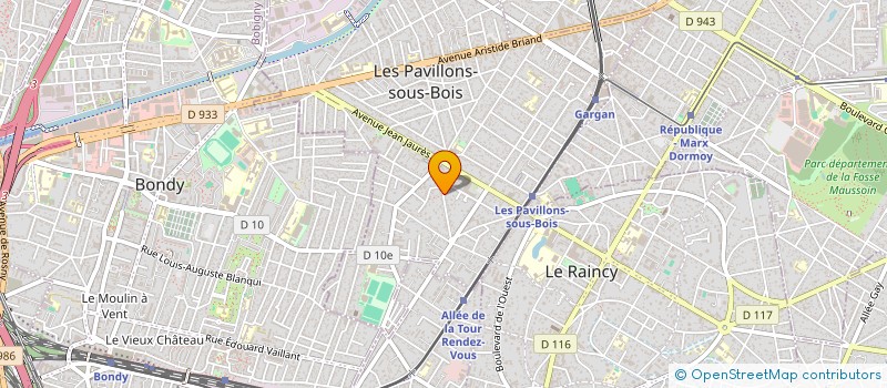 localisation de l'entreprise IBERIS IMMOBILIER à LES PAVILLONS-SOUS-BOIS