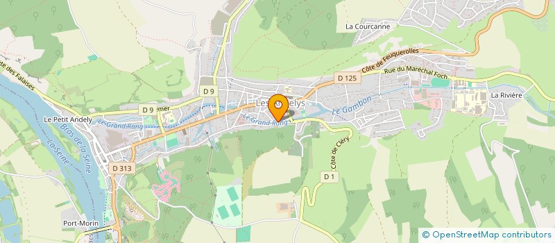 localisation de l'entreprise IBERTEMPO à LES ANDELYS