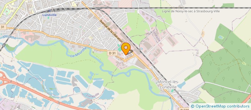 localisation de l'entreprise IBEX LUNEVILLE  MONCEL-LES-LUNEVILLE