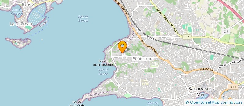 localisation de l'entreprise IBF  SANARY-SUR-MER