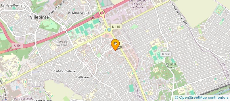 localisation de l'entreprise IBF IMMOBILIER  VILLEPINTE