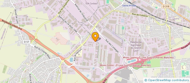 localisation de l'entreprise IBF SERVICES ET TACHY à CORBAS