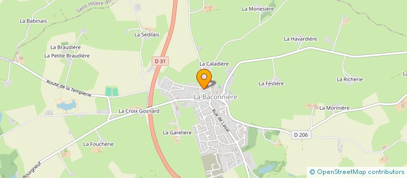 localisation de l'entreprise IBG IMMO  LA BACONNIERE