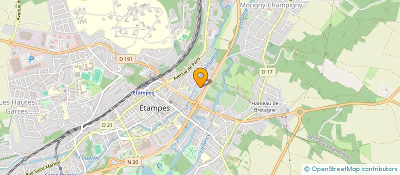 localisation de l'entreprise IBH  ETAMPES