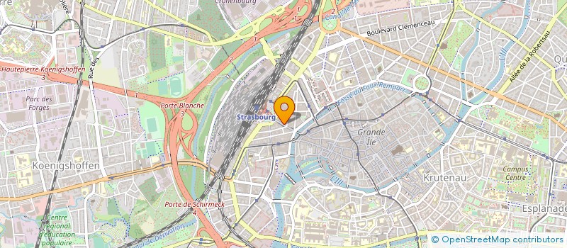 localisation de l'entreprise IBH 67 à STRASBOURG