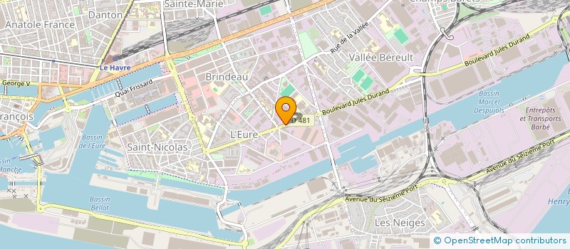 localisation de l'entreprise IBH AUTO à LE HAVRE