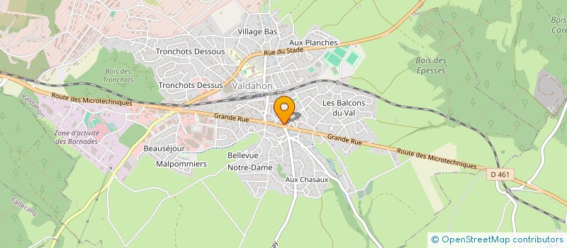 localisation de l'entreprise IBH LES FINS  VALDAHON