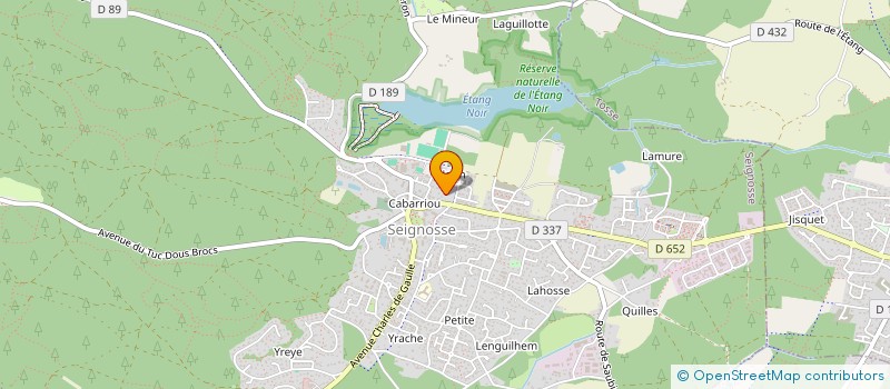 localisation de l'entreprise IBI CINQ F  SEIGNOSSE