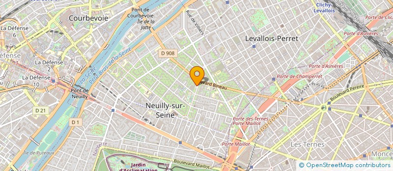 localisation de l'entreprise IBINENCE IMMO à NEUILLY-SUR-SEINE