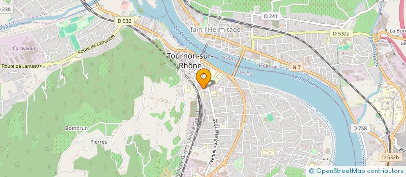 localisation de l'entreprise IBIRIS à TOURNON-SUR-RHONE