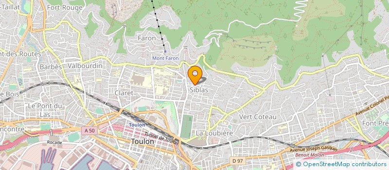 localisation de l'entreprise IBIS  TOULON